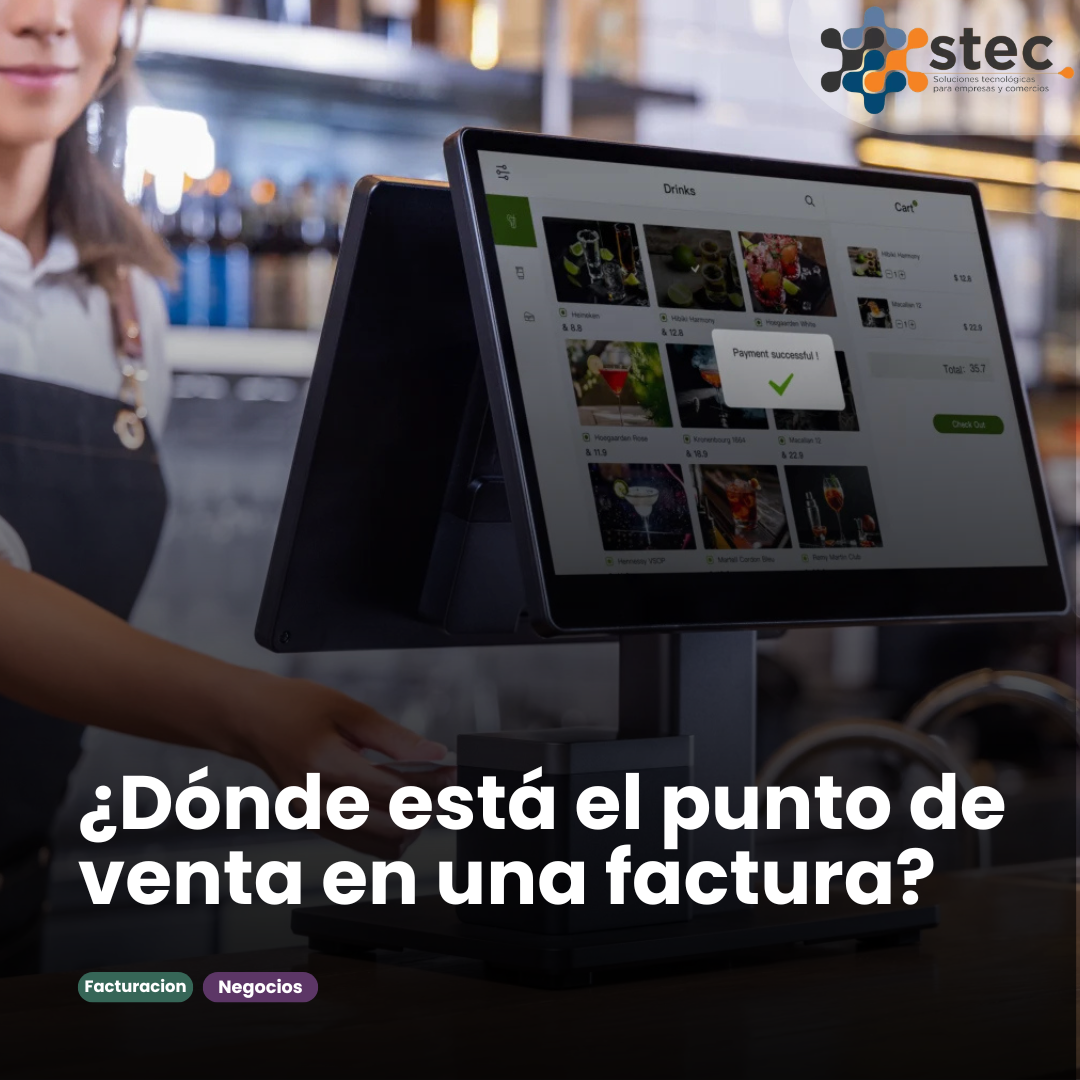 ¿Dónde está el punto de venta en una factura?