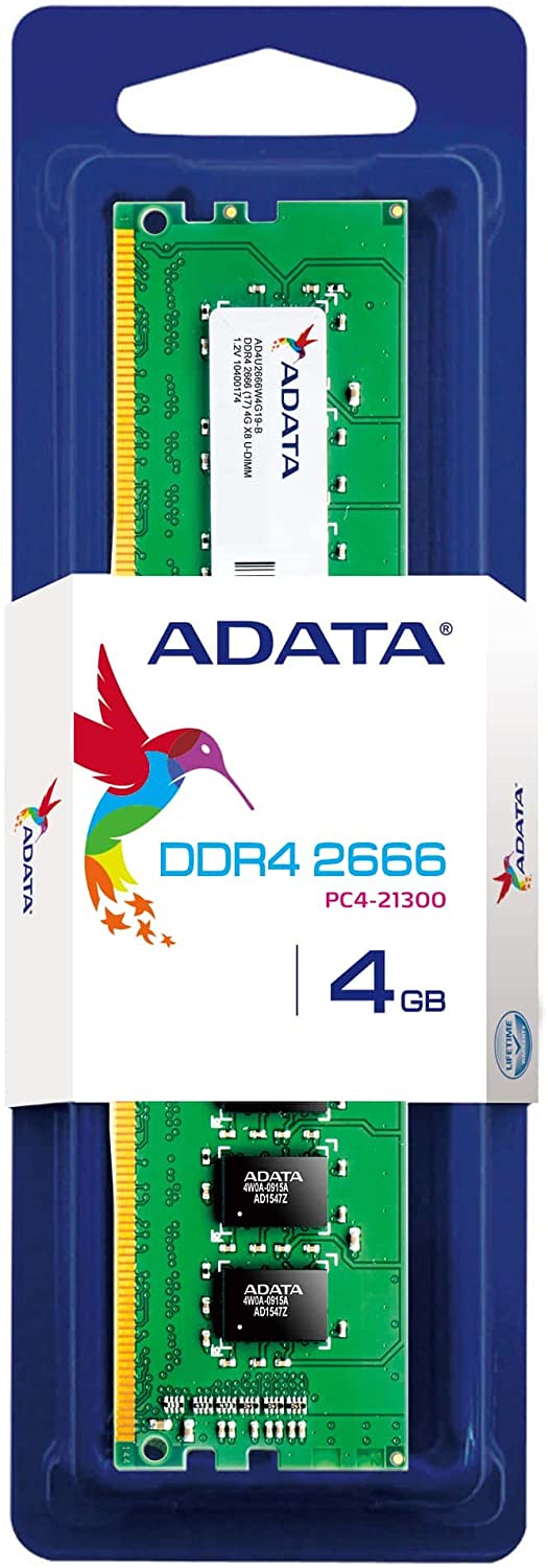 Memoria Ram Adata Ad4u26664g19-sgn Ddr4 4gb 2666mhz U-dimm