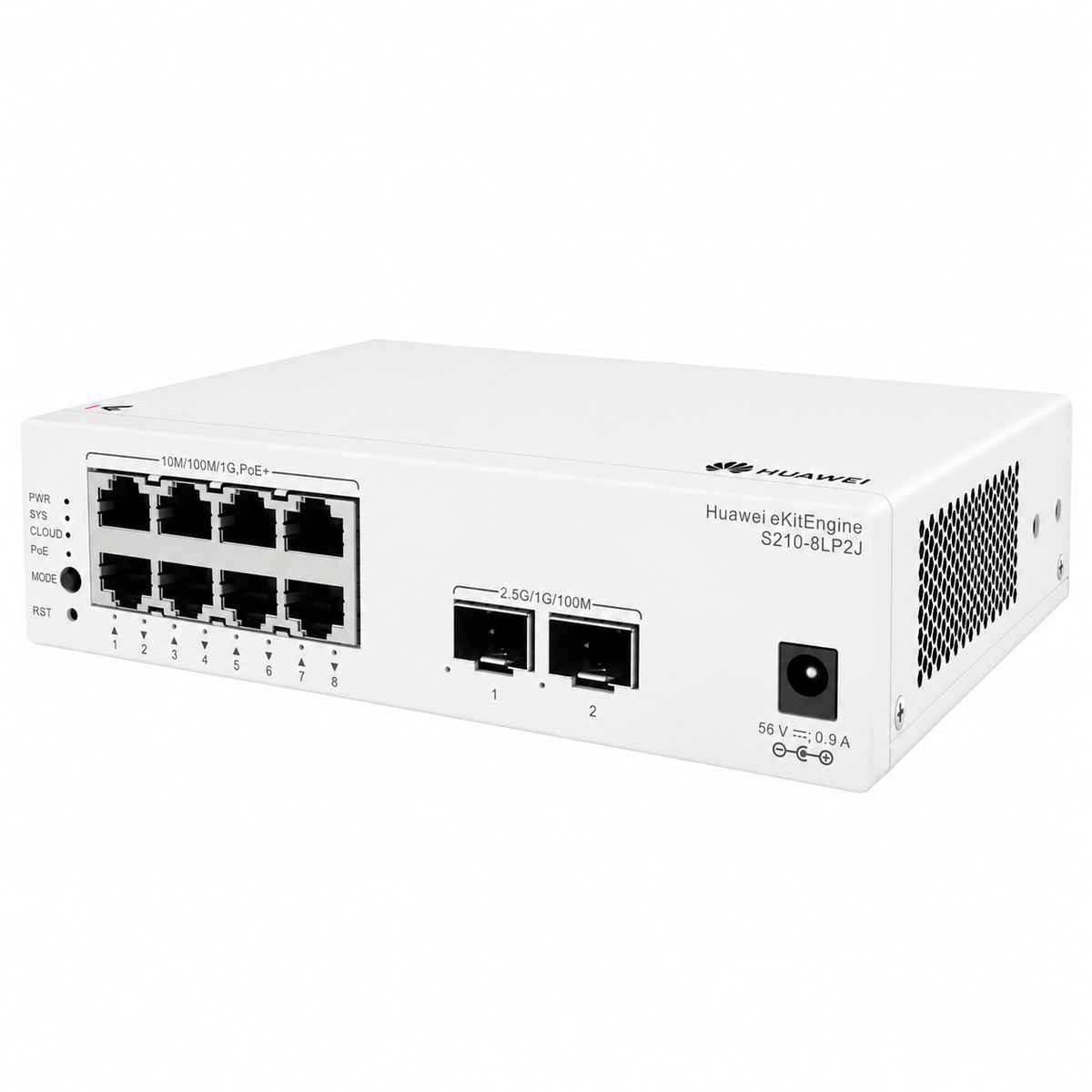 Switch Huawei eKit S210-8LP2J 8 Puertos Gigabit PoE+ 2 SFP 2.5G