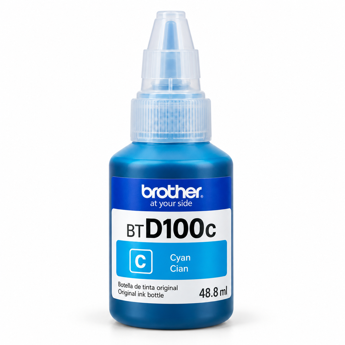 Botella de tinta Brother BTD100C Cyan 5000 paginas para Brother T830
