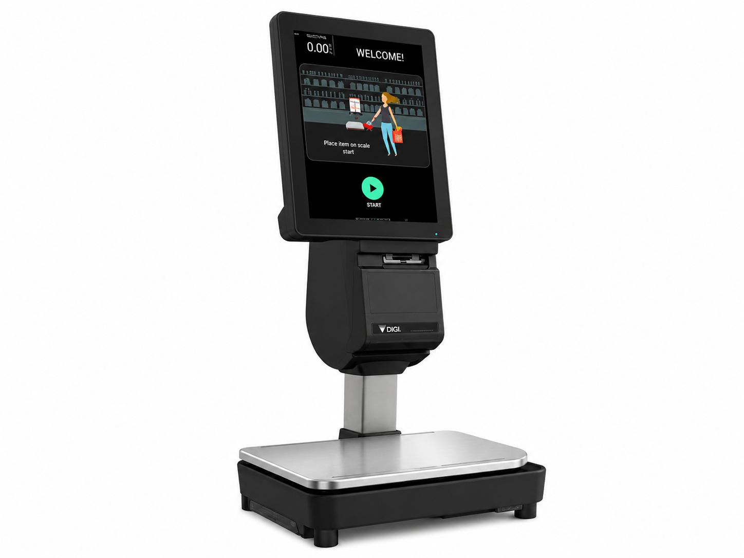 Balanza Autoservicio Digi Sm6000 Ssp Pantalla 15 Con Mastil