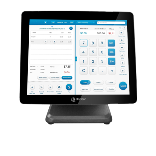 All in one touch 15" 3nstar Pte-0120w J6412 4gb ssd 120gb wifi bt