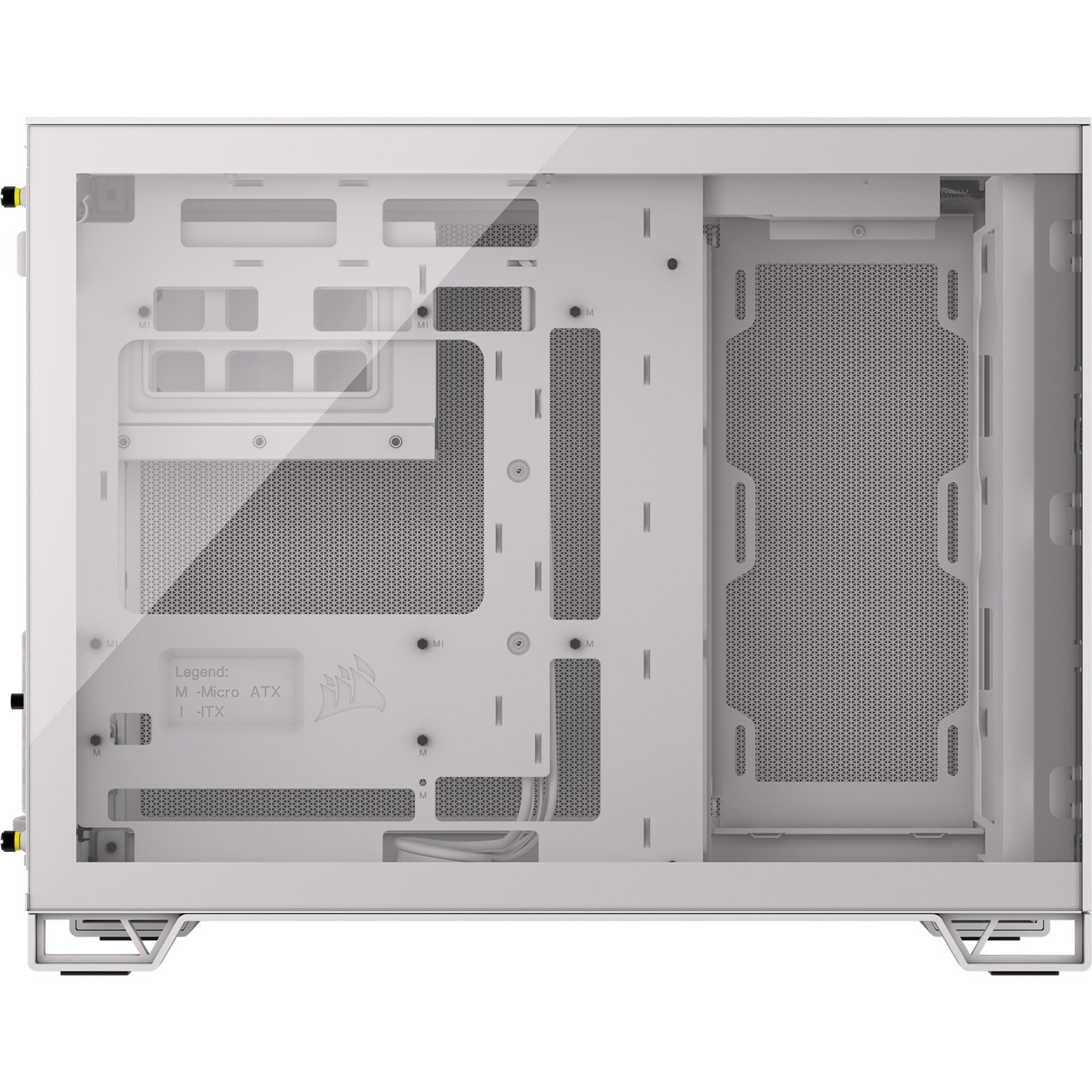 Gabinete Gamer Corsair 2500d Airflow Matx Dos Cámaras Blanco