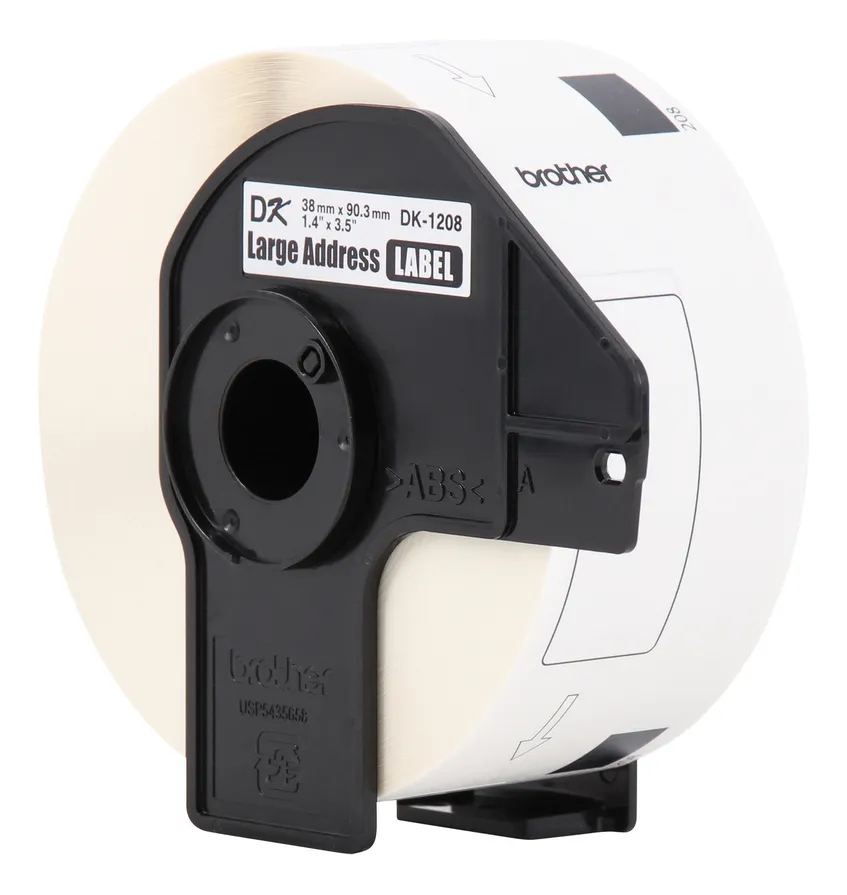 Rollo De Etiquetas Brother Dk1208 38x90mm X400 Etiquetas Agua