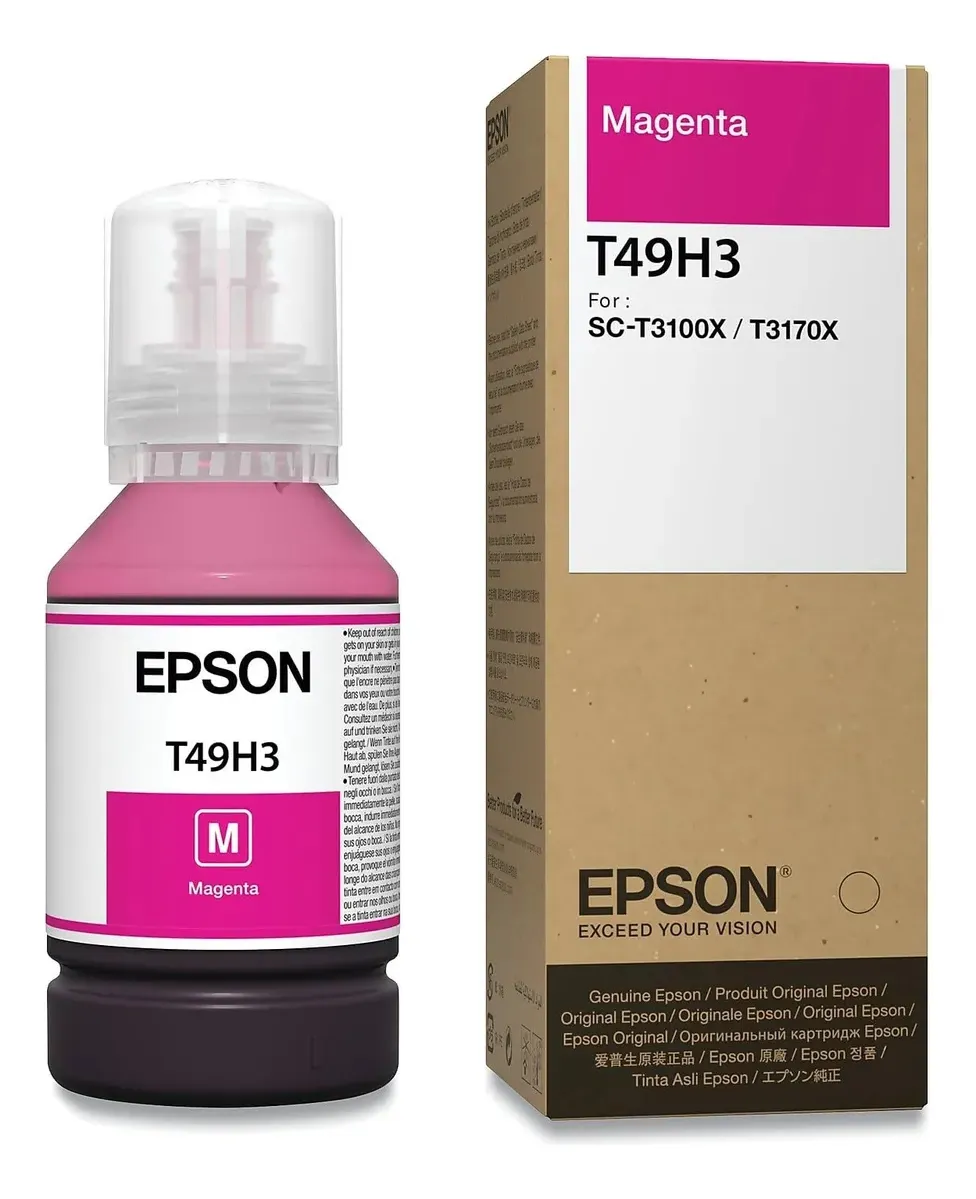 Combo Tintas Epson T49h Surecolor T3170x Negro Y Colores.