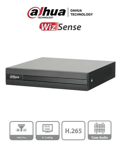Xvr Dahua Xvr1b08-i Negro 220v 1080p 8ch 2mp + 2ch Ip 6mp