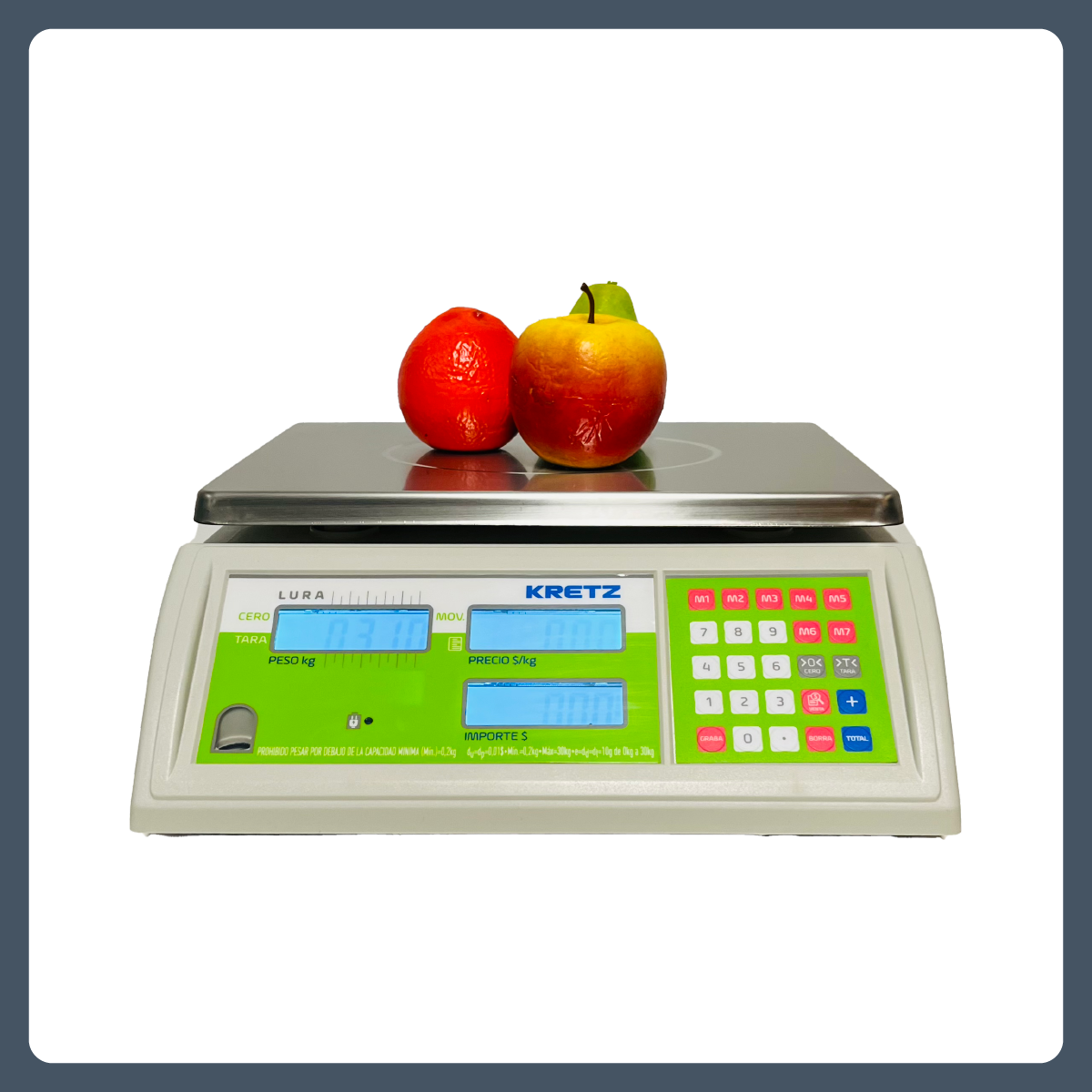 Balanza Electronica Digital Kretz Lura 30kg Con Bateria