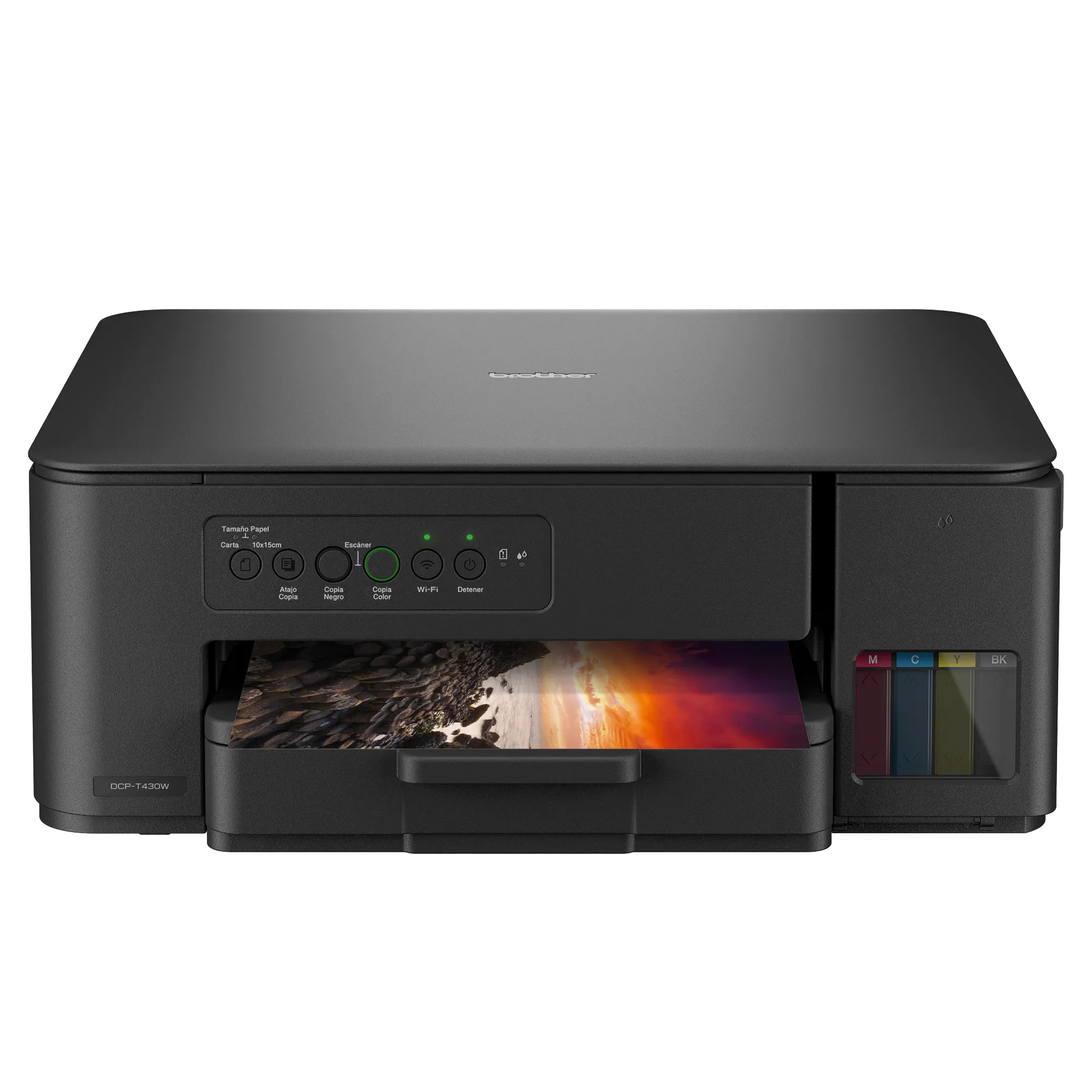 Impresora Multifunción Color Brother Dcp-t430w Wifi Sistema Continuo Botellas de tinta Economica Impresion Copia Escaneo