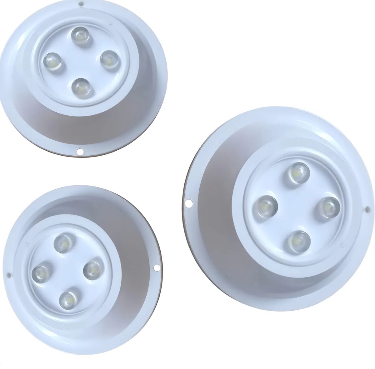 Kit Combo 3 Luces led pileta Mahled policarbonato blanca 15w