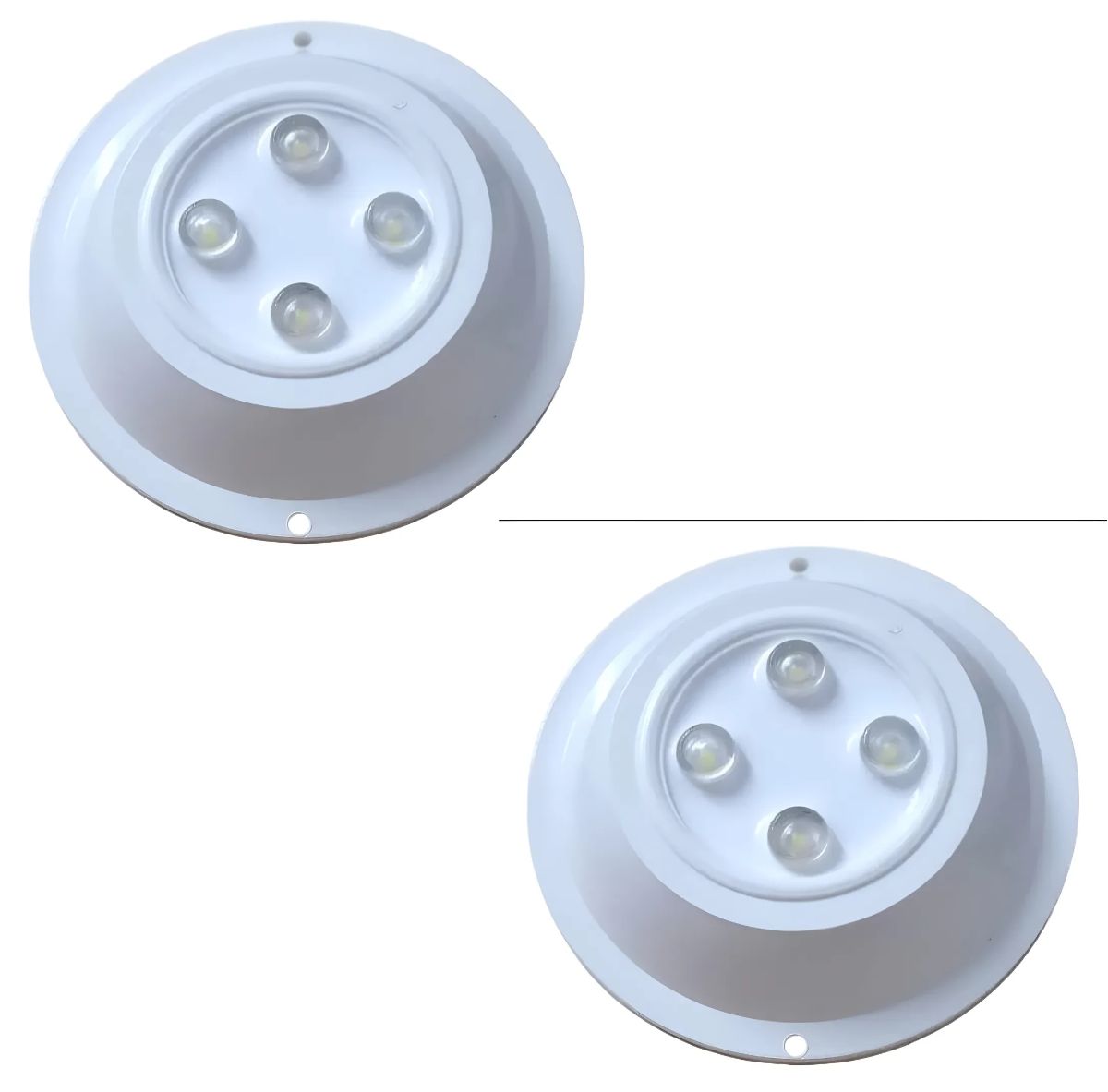 Kit Combo 2 Luces led pileta Mahled policarbonato blanca 15w