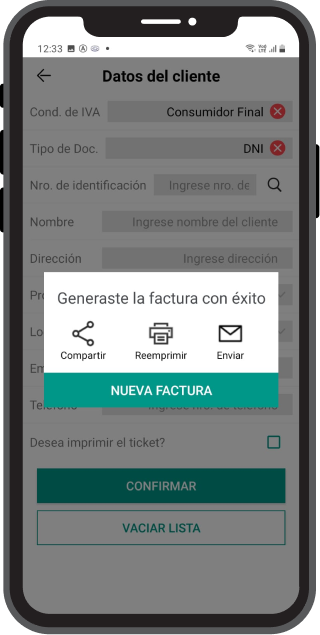 Software Facturacion Electronica Movil Celular Afip Baiwang Mobile Compatible ARCA - Licencia Mensual