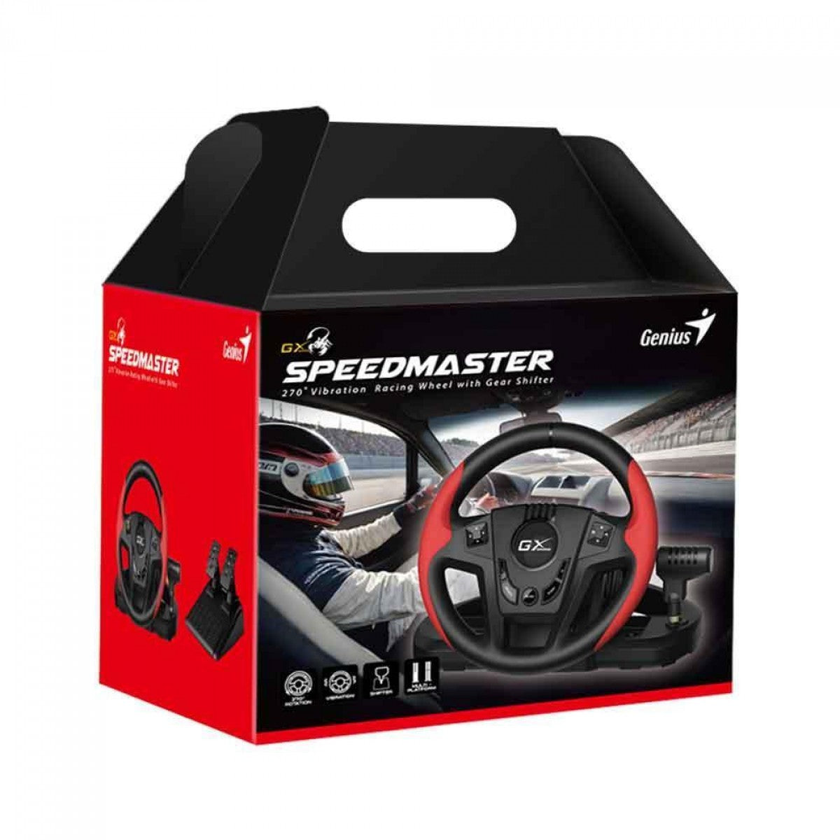 Volante y Pedalera Genius Speedmaster Ps4/pc