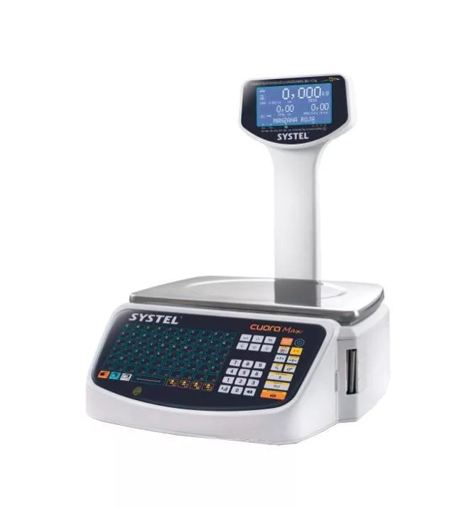 Balanza Comercial Digital Systel Cuora 30kg Con Mástil Usb