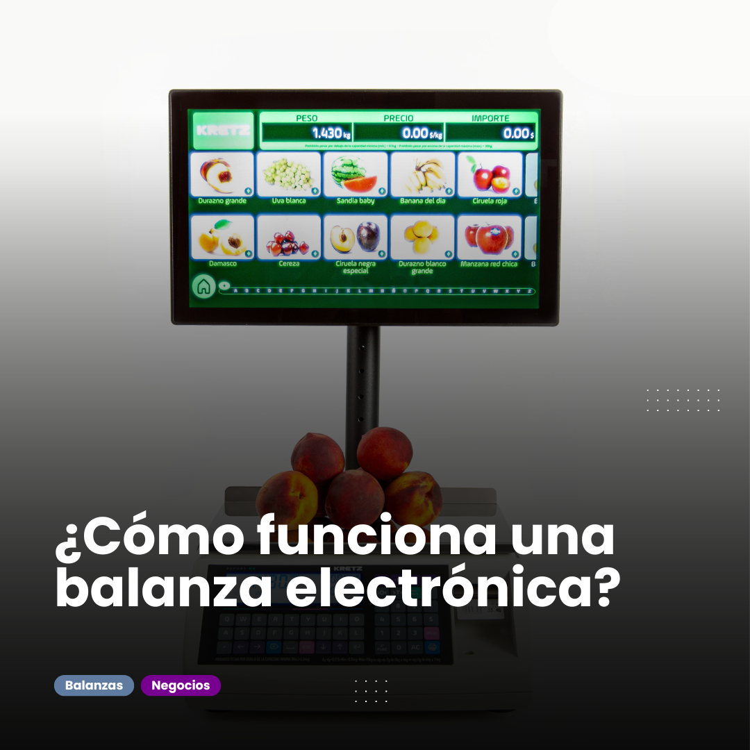¿Cómo funciona una balanza electrónica?