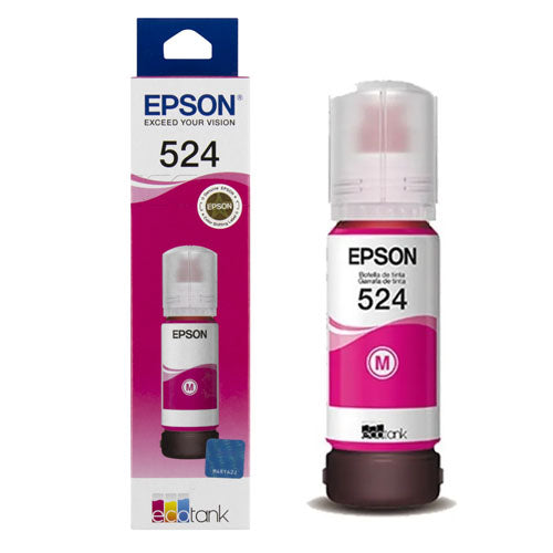 Botella de tinta Epson T524 Magenta para L6490 L15150 6000 PAG