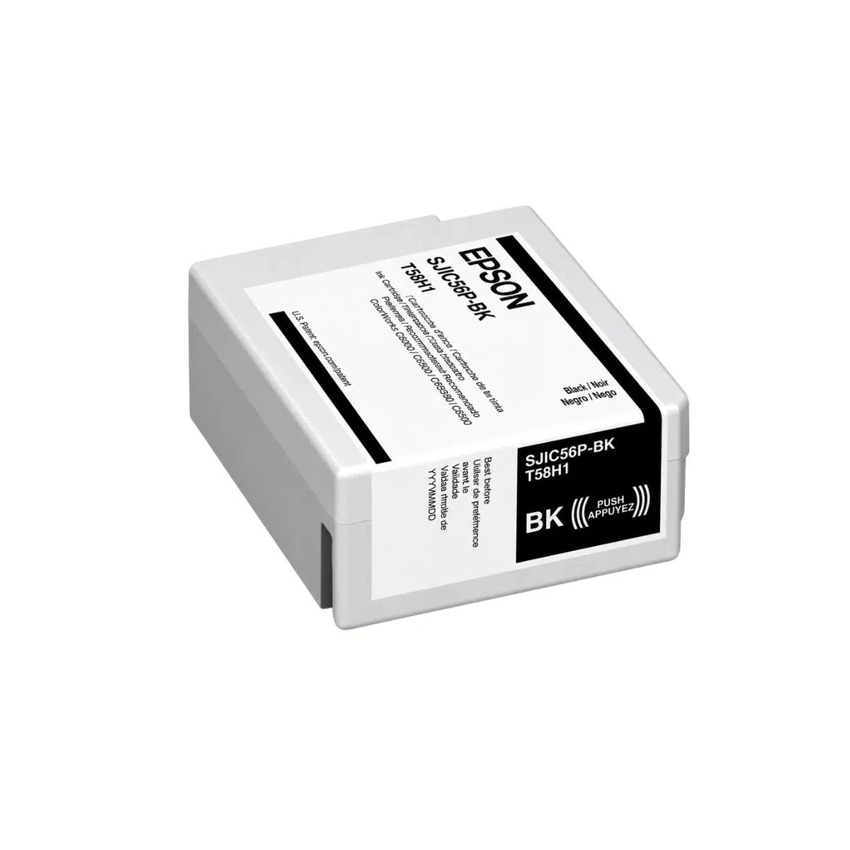 Cartucho de tinta Epson SJIC56P negro brillante para ColorWorks CW-D3800