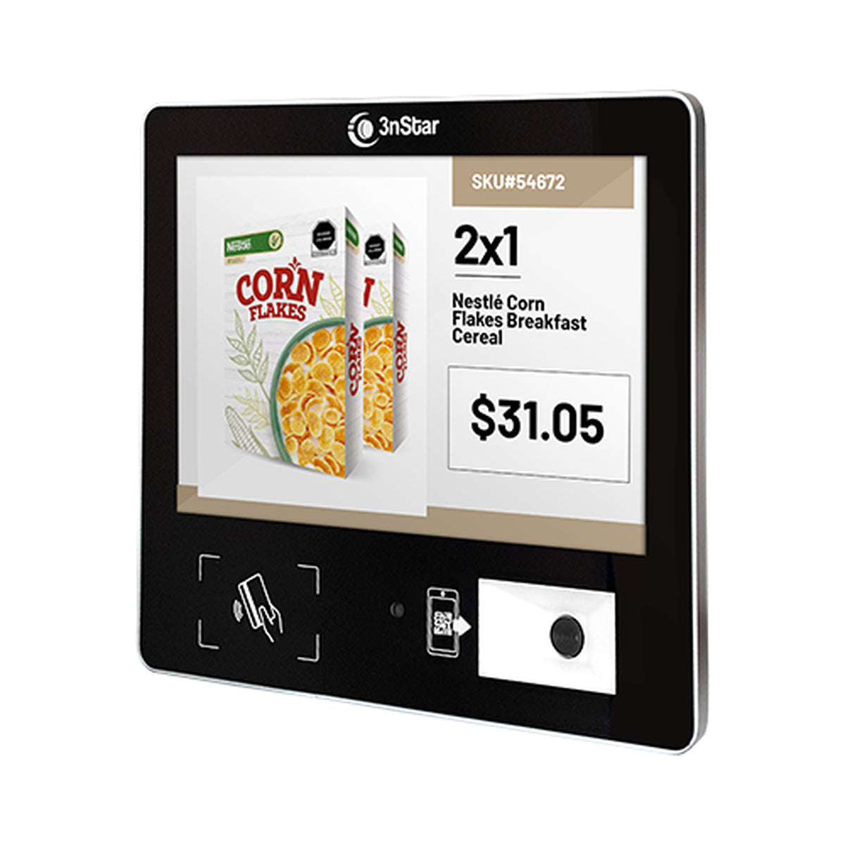 Micro Kiosco verificador de precios 3nstar K10 10" J6412; 4gb; ssd 120gb