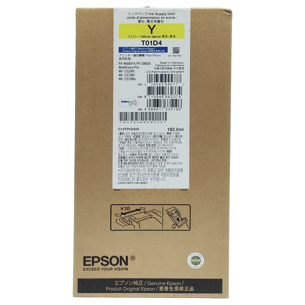 Tinta Epson Amarilla Workforce pro C579R 20.000 copias