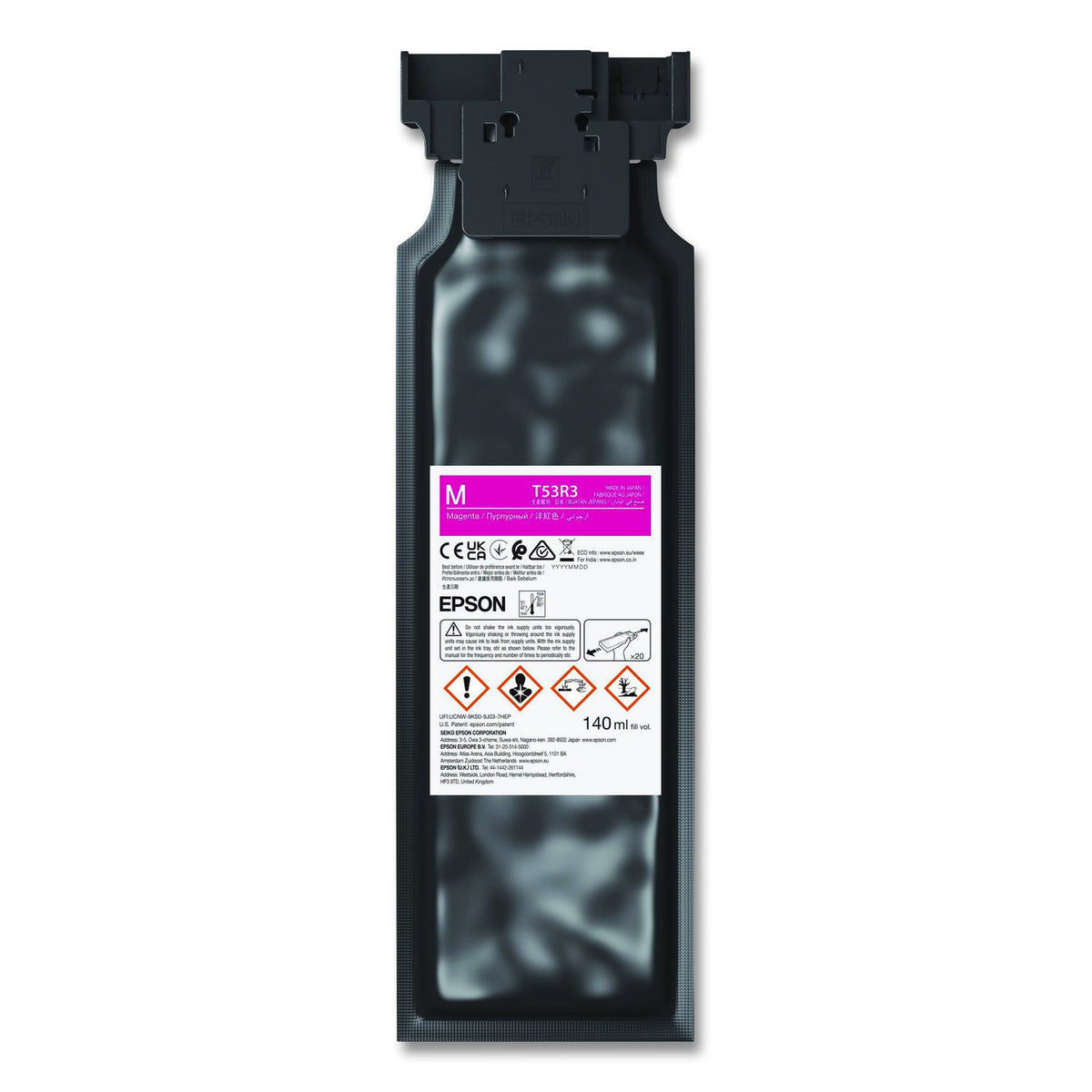 Cartucho de Tinta Epson UltraChrome UV T53R Magenta 140ML para V1070
