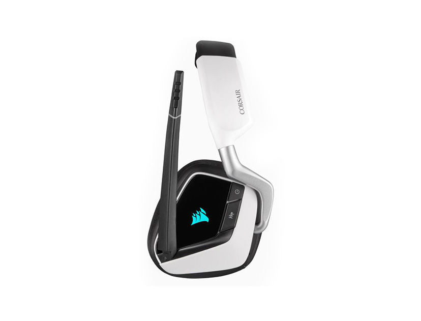 Auriculares Gamer Inalámbricos Corsair Void Rgb Elite Wireless Blanco Con Luz Rgb Led