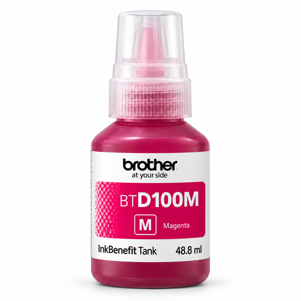 Botella de tinta Brother BTD100M Magenta 5000 Paginas para T830dw