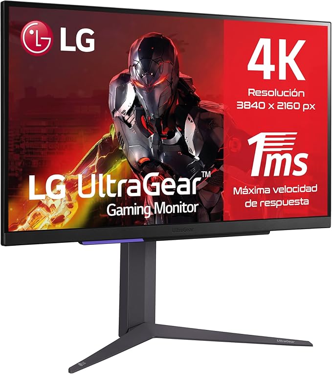 Monitor Lg 27" ultragear 27GR93U pivot pantalla 4k 144 Hz