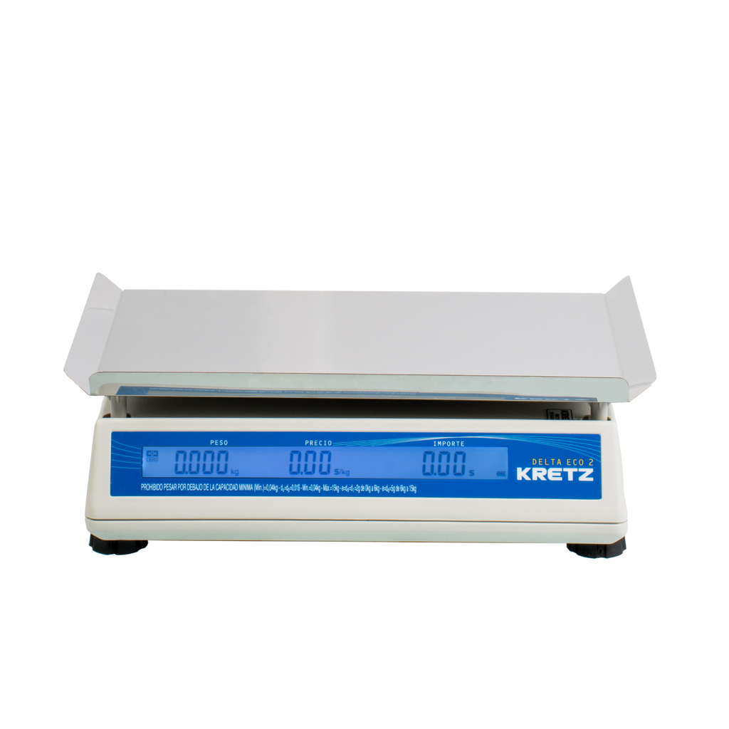 Balanza Comercial Kretz Delta 2 15Kg Con Bateria 100hs Autonomia