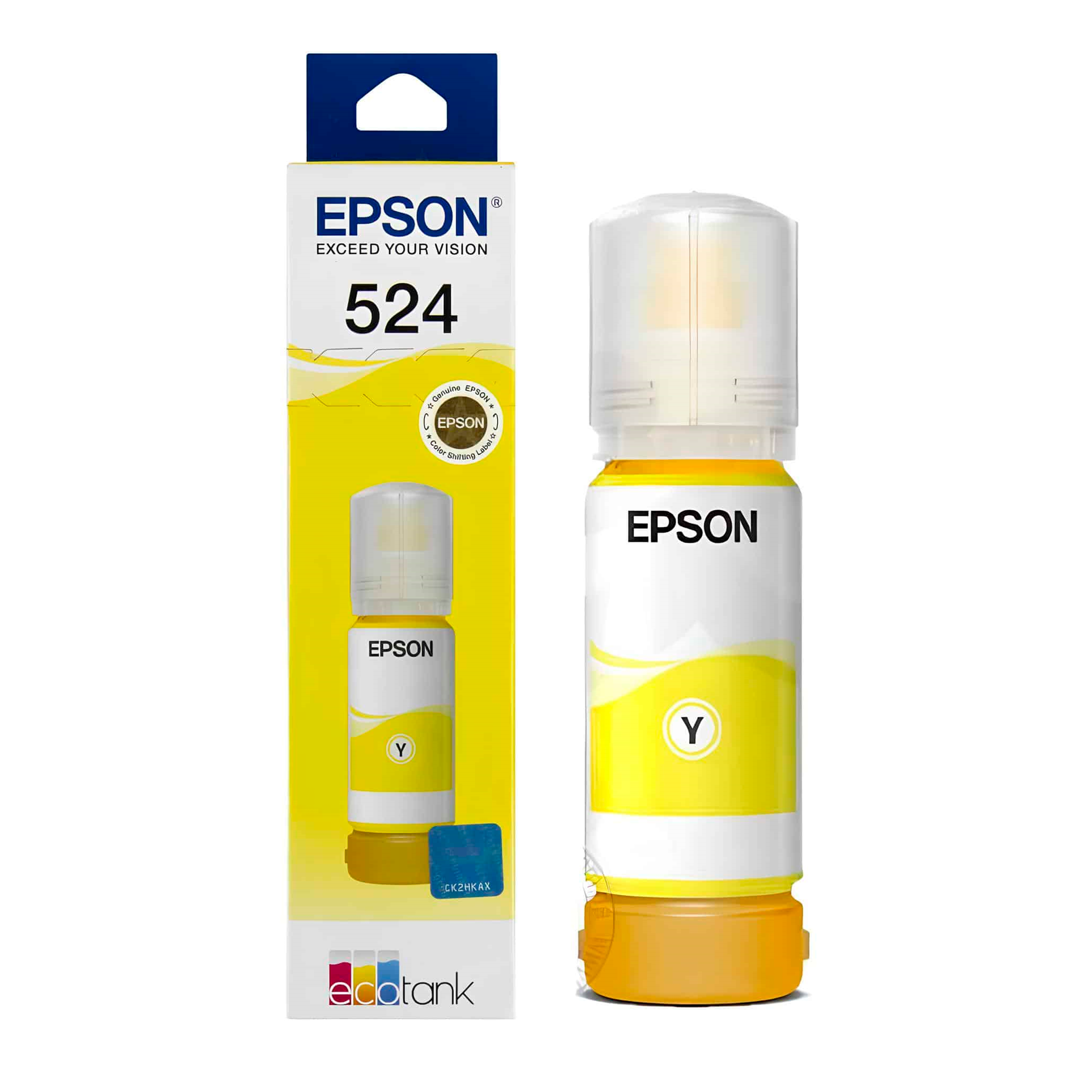 Botella de tinta Epson T524 Amarillo para L6490 L15150 6000 PAG