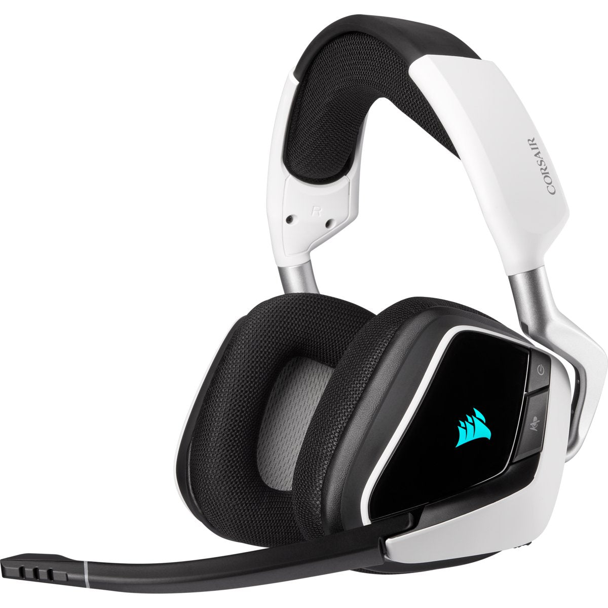 Auriculares Gamer Inalámbricos Corsair Void Rgb Elite Wireless Blanco Con Luz Rgb Led