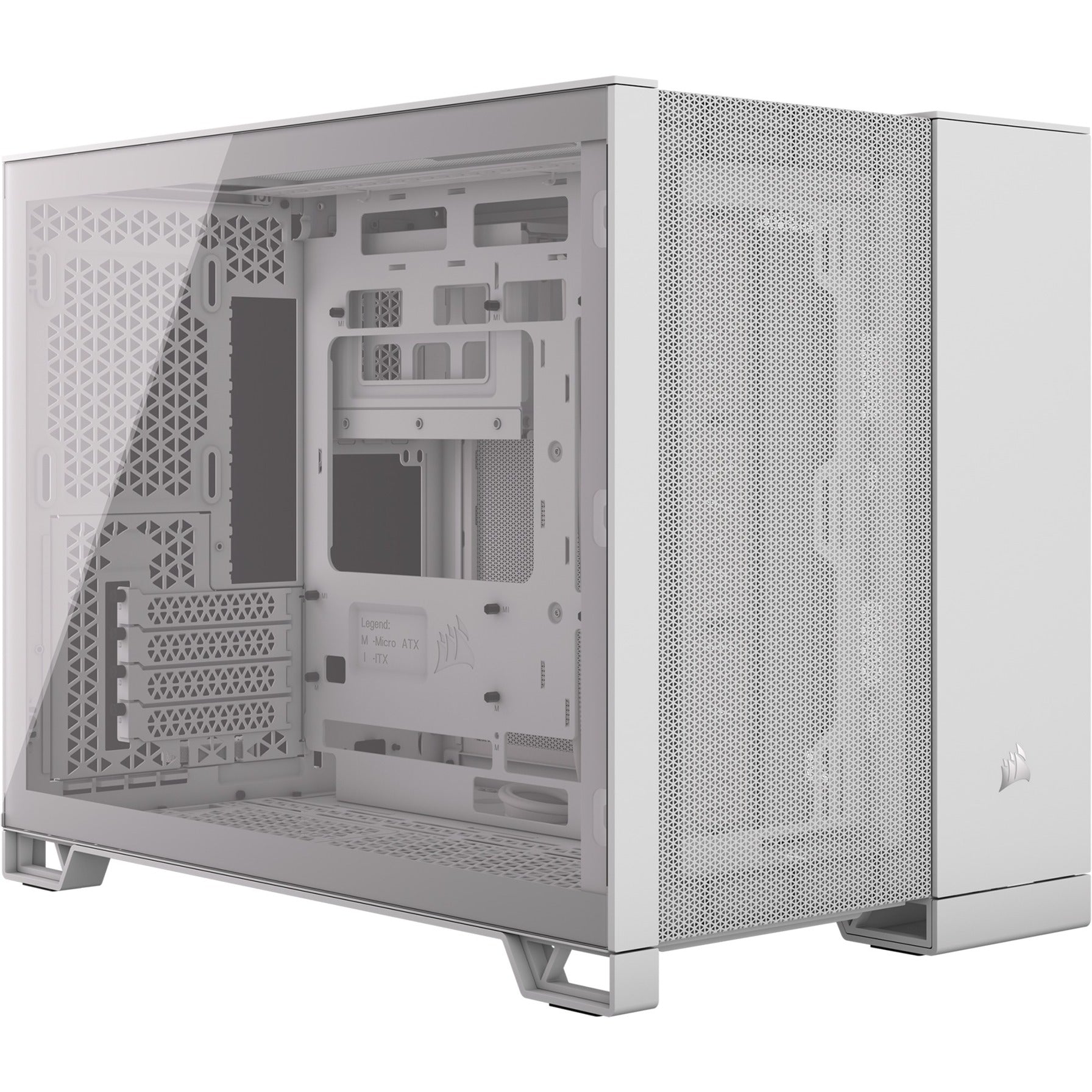 Gabinete Gamer Corsair 2500d Airflow Matx Dos Cámaras Blanco