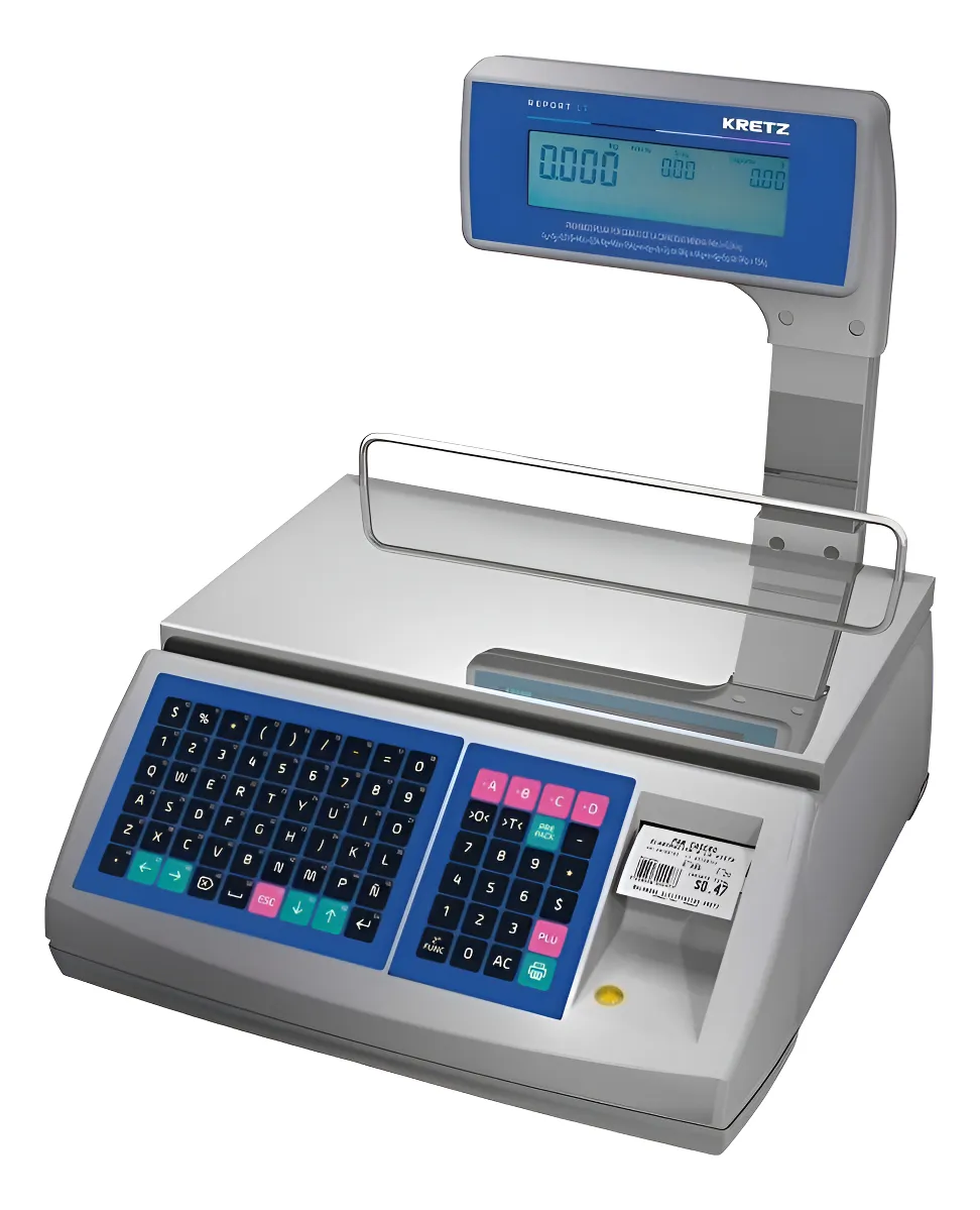 Balanza comercial Kretz Report Lt 30Kg + 5 Rollos Etiquetas