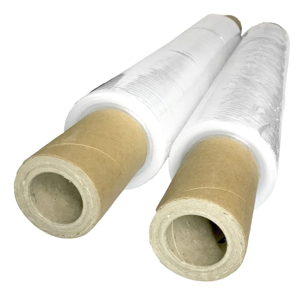 2u Film Stretch virgen cristal reforzado 50cm 23 micrones rollos 3.5kg con Mango