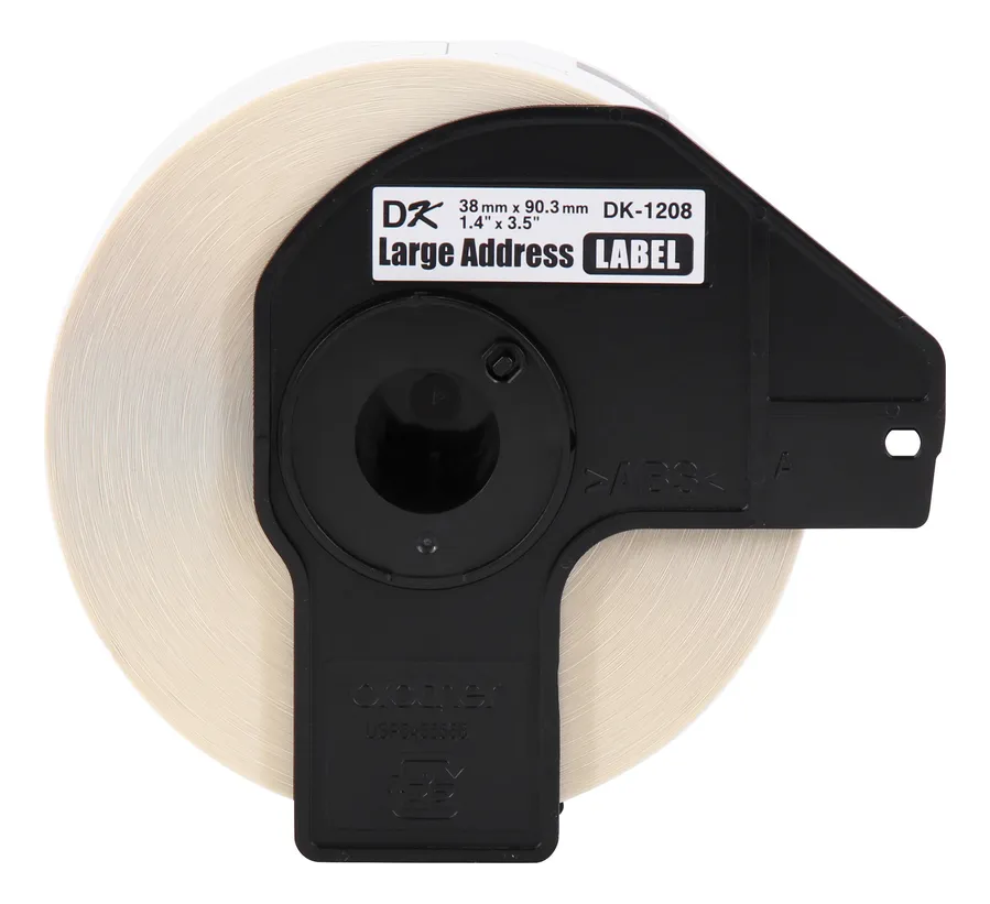 Rollo De Etiquetas Brother Dk1208 38x90mm X400 Etiquetas Agua