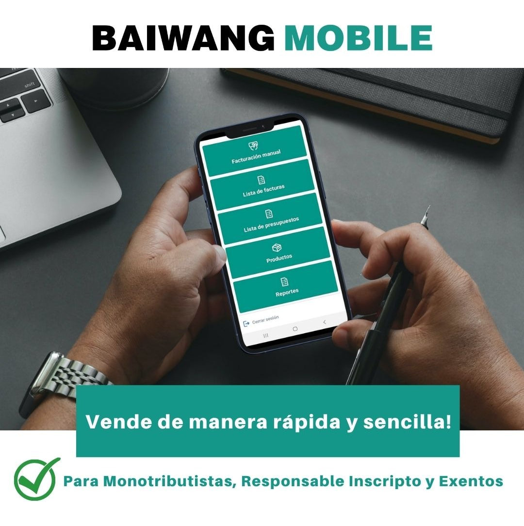 Software Baiwang mobile + comandera termica 57mm