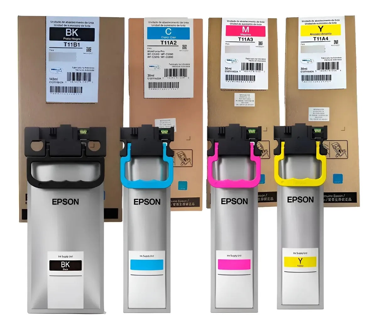 Juego Tintas Epson T11a Wf-c5390 Wf-c5890 Pack X 4 Original
 para WF-5310/5810/5390/5890