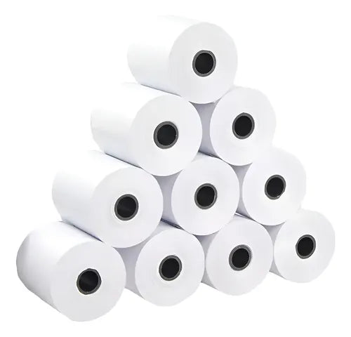 Pack 10 Rollos De Papel Termico 80mm X 60mts 55 Gramos