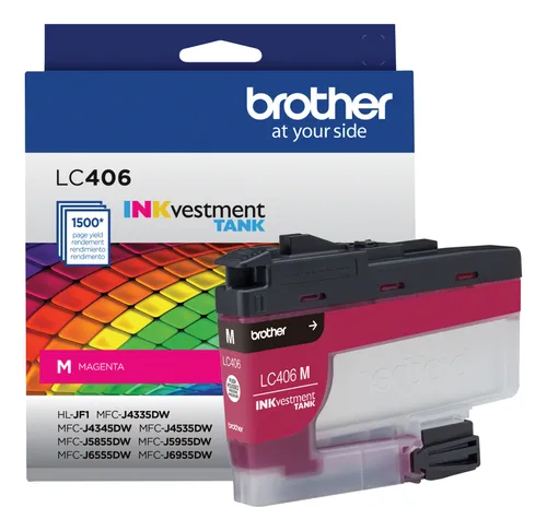Cartucho de tinta Brother Lc 406 Magenta para Mfc J6955