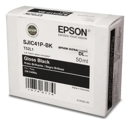 Cartucho De Tinta Epson Negro Brillante Para C4000u 50ml