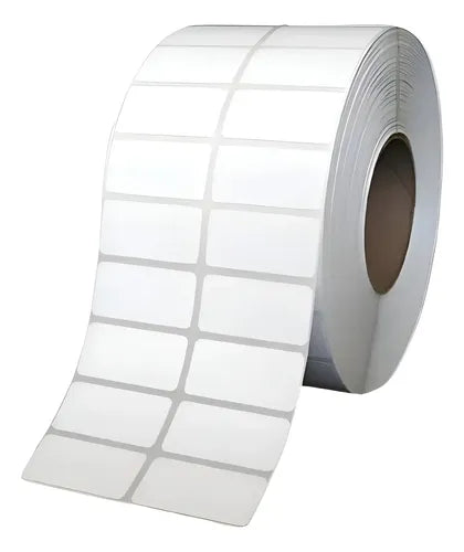 5 Rollos de etiquetas Ilustracion 50x25 x2000 etiquetas 2 Bandas - Buje 40mm Para uso con Ribbon