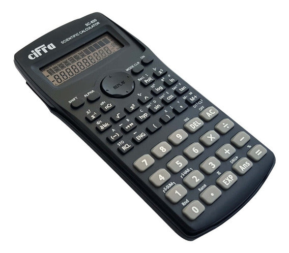 Calculadora Cientifca Cifra Sc-820 Negra Escolar Profesional