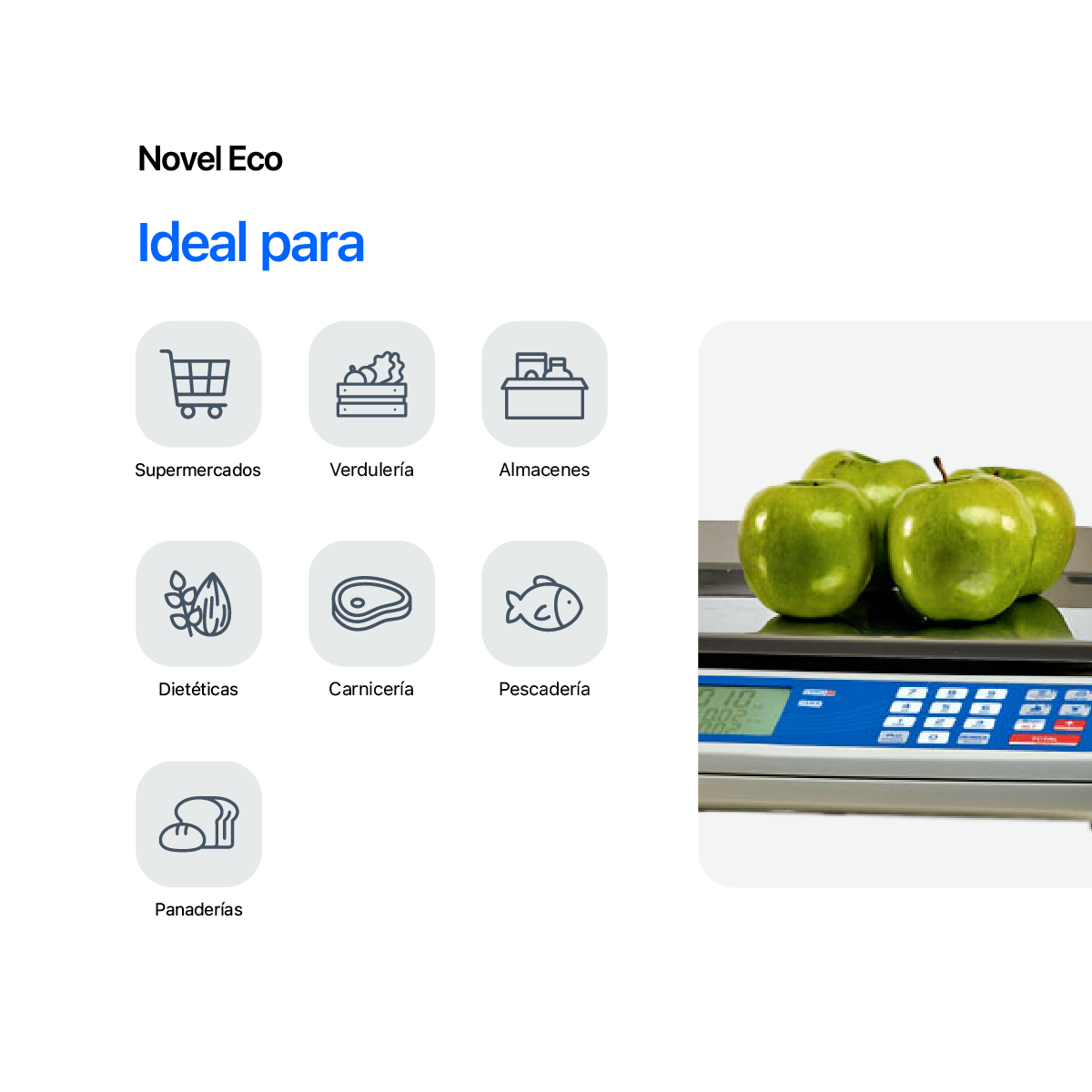 Balanza Comercial Electronica Kretz Novel Eco 2 30kg Con Bateria Mástil Bandeja Acero Inox