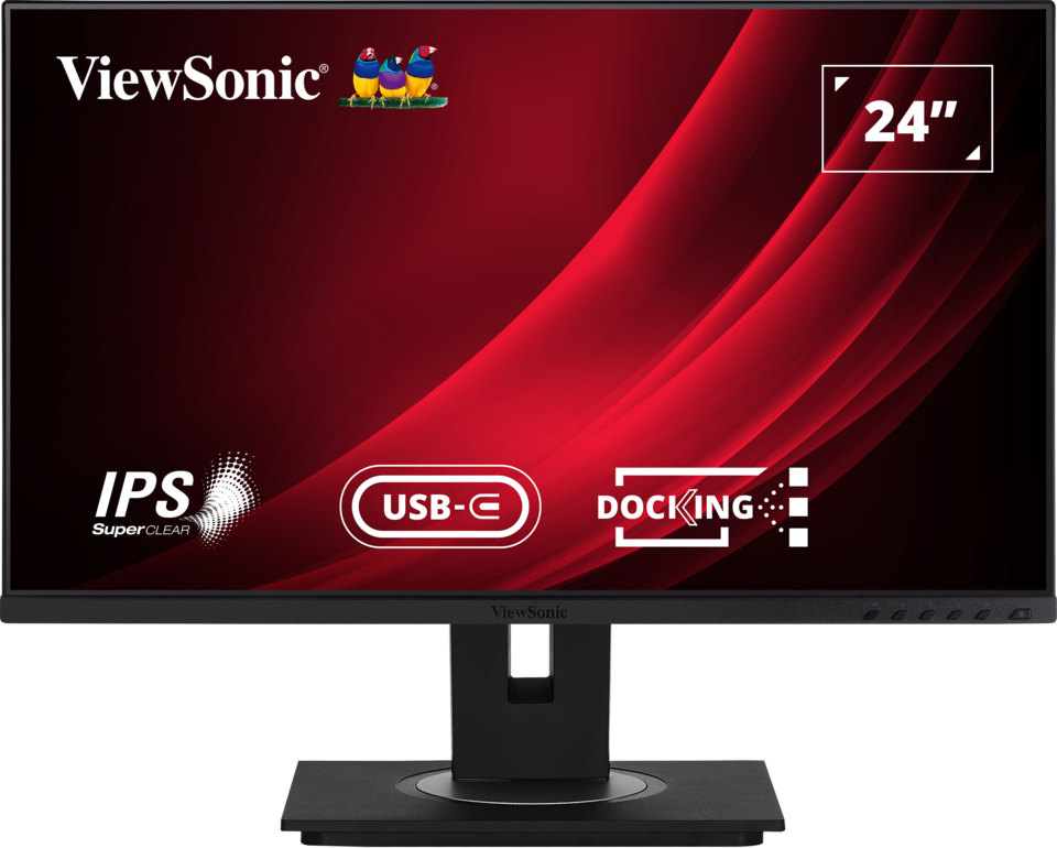 Monitor Viewsonic ergonomico 24" 1080p ips
