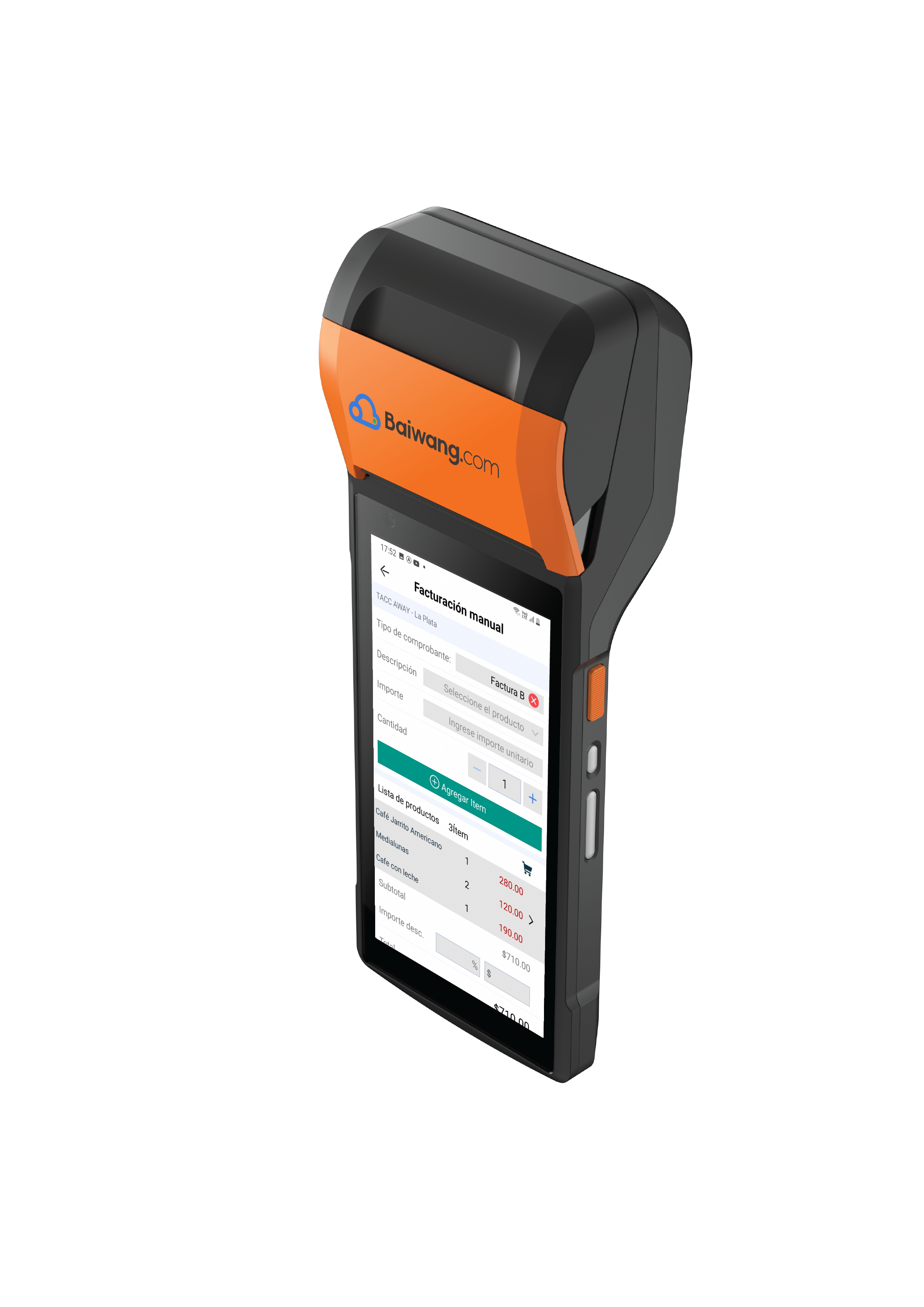 Facturador Electronico Terminal Movil Baiwang Pocket 58mm Fiscal Arca