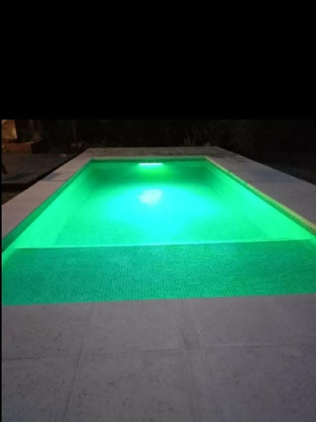 Kit Combo 2 Luces led pileta Mahled policarbonato rgbw 15w con Aro Inox