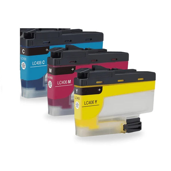 Kit Cartuchos De Tinta Brother Lc 406 Cyan/magenta/amarillo