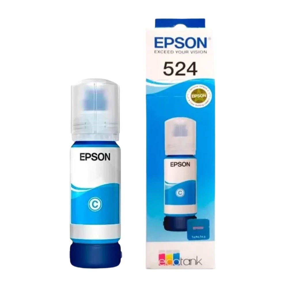 Botella de tinta Epson T524 Cyan para L6490 L15150 6000 PAG