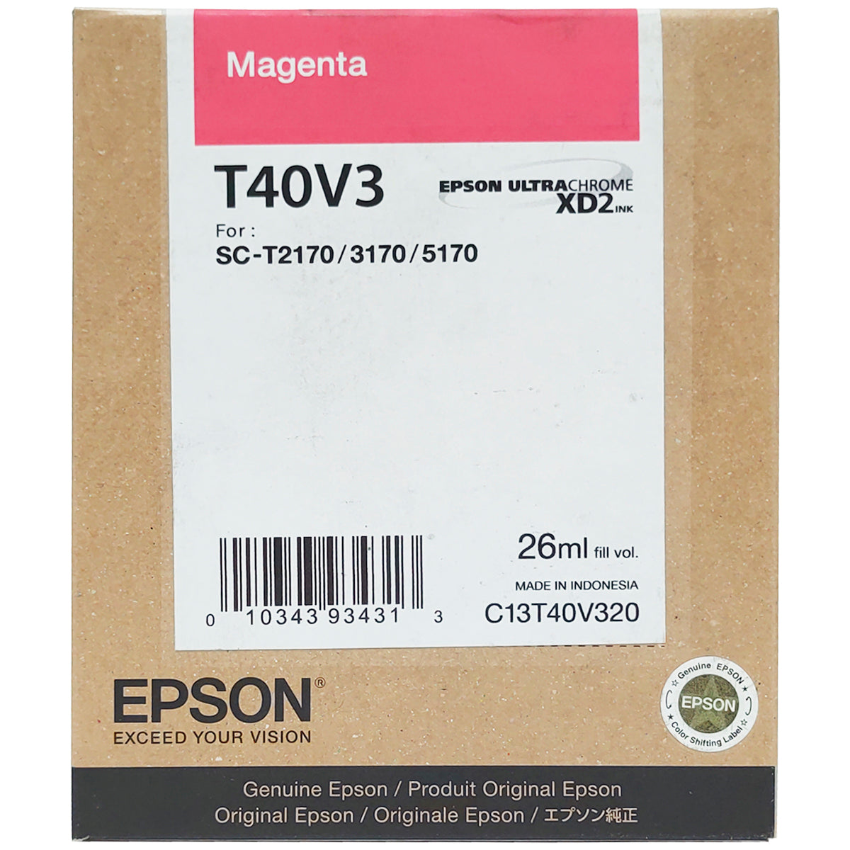 Tinta Epson para T3170 y T5170 magenta 26ml