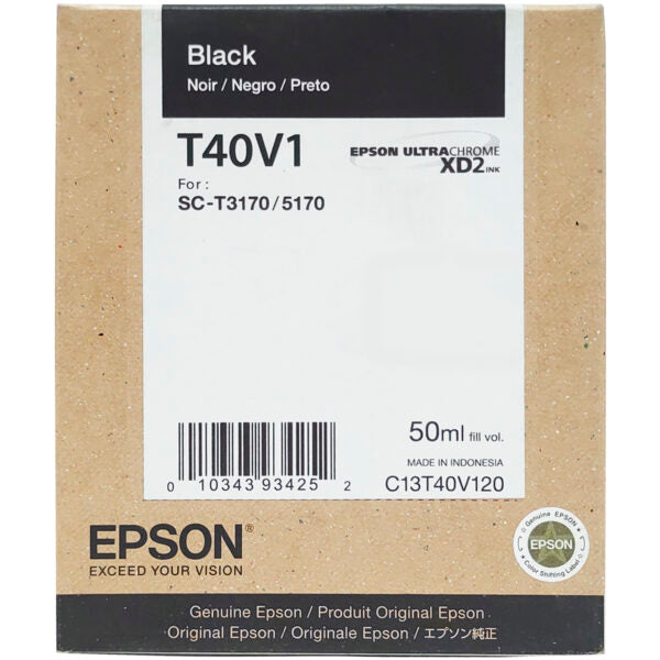 Tinta Epson para plotter T3170 y T5170 negro 50ml