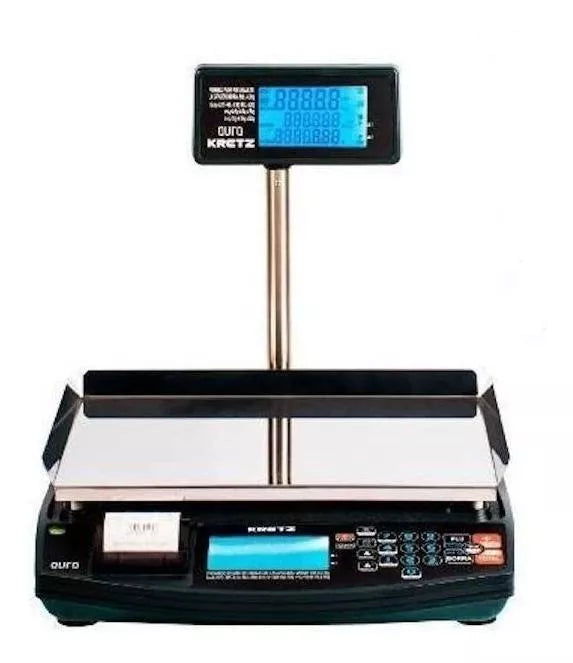 Balanza Electronica Kretz Aura Eco 2 30kg Bluetooth Impresor de Ticket