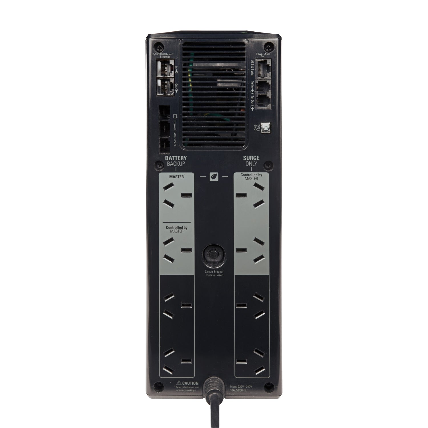 APC Back-UPS Pro 1500 BR1500G-AR 1500VA entrada y salida de 230V negro